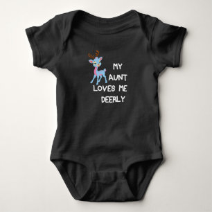 Body Para Bebê Minha Tia Me Ama Demais, Minha Tia Me Ama Tia