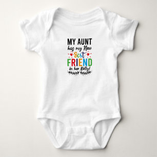 Body Para Bebê Minha tia tem minha nova melhor amiga em sua calci
