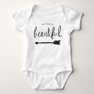Body Para Bebê Minha Tribo É Belo Na moda, Mão-Mão