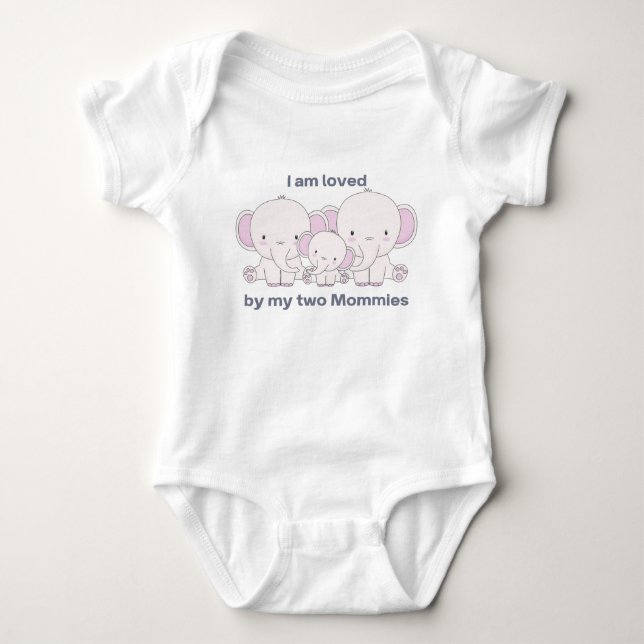 Body Para Bebê Minhas Duas Mães (Frente)