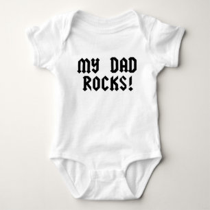 Body Para Bebê Minhas rochas do pai