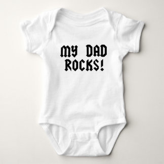 Body Para Bebê Minhas rochas do pai