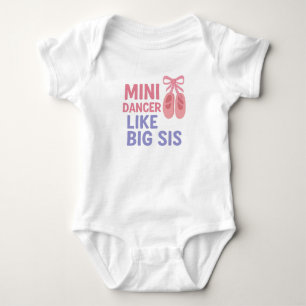 Body Para Bebê Mini Dançarina Como Big Sis
