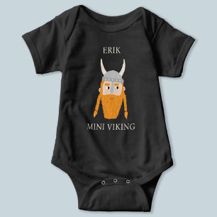 Body Para Bebê Mini Viking Personalizado