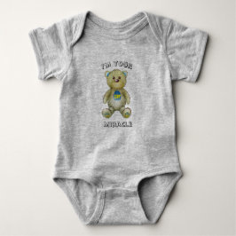 Body Para Bebê Minúsculo Rico do Milagre Bear Bear Bear Bodysuit