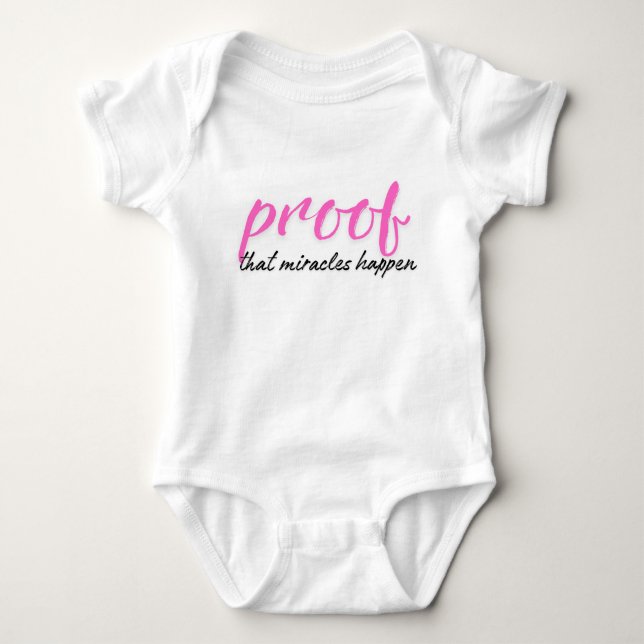 Body Para Bebê Miracle Baby Girl (Frente)