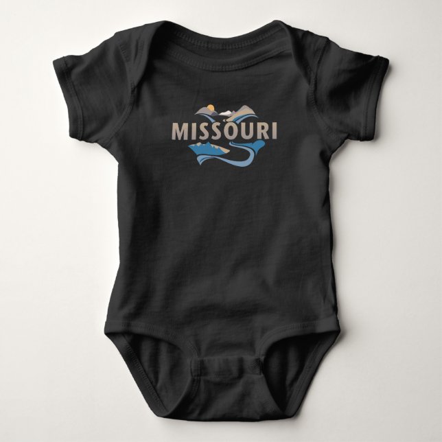 Body Para Bebê Missouri Estados Unidos da América (Frente)