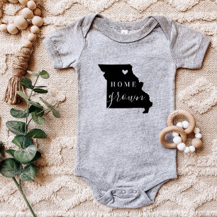 Body Para Bebê Missouri Home Grown State Tee