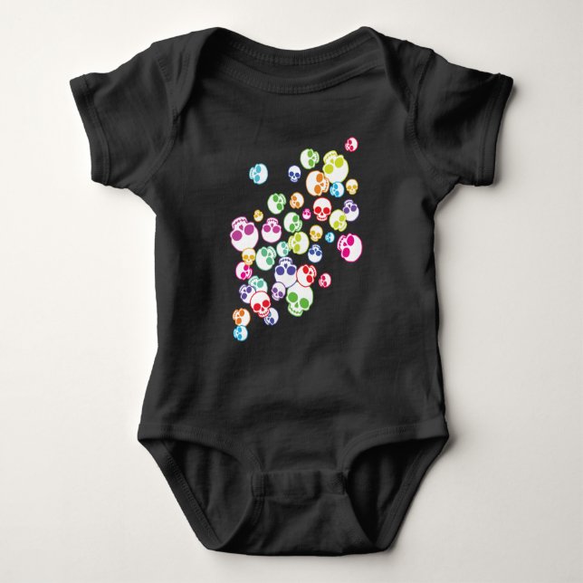 Body Para Bebê Mistura De Cascos Coloridos (Frente)