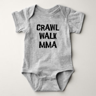 Body Para Bebê MMA Mistura de Artes Marciais Engraçado