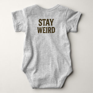 Body Para Bebê Moda Retrô Excêntrica de Rua