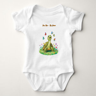 Body Para Bebê Moda Tartaruga Borboleta Criança