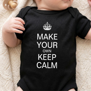 Body Para Bebê Modelo de Manter Calmo Personalizado