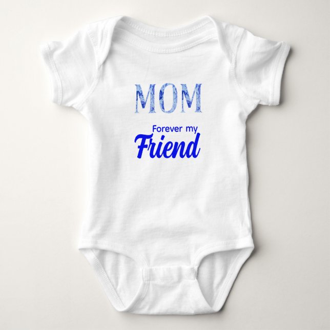 Body Para Bebê Modern Elegant Mother’s Day|Forever Friend (Frente)