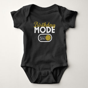 Body Para Bebê Modo de Aniversário Ativado