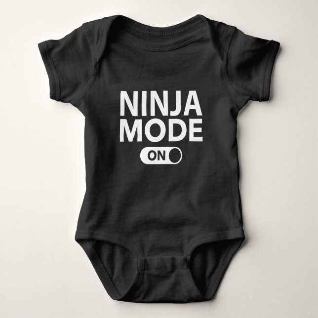 Body Para Bebê Modo Ninja ativado (Frente)