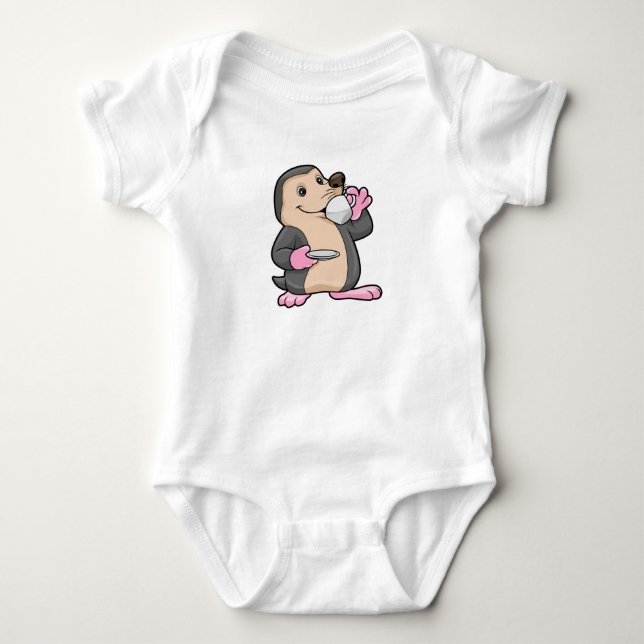 Body Para Bebê Mole com Taça de Café e Saucer (Frente)