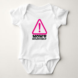Body Para Bebê Mom’s Rules Only – Sassy New Mom Baby Apparel