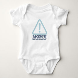 Body Para Bebê Mom’s Rules Only – Sassy New Mom Baby Apparel