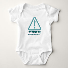 Body Para Bebê Mom’s Rules Only – Sassy New Mom Baby Apparel