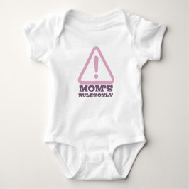 Body Para Bebê Mom’s Rules Only – Sassy New Mom Baby Apparel