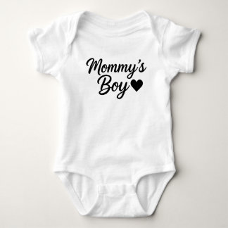 Body Para Bebê Mommy's Boy Baby Bodysuit - Adorable Infant 