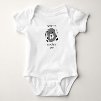 Body Para Bebê "Mommy's Favorite Pup" Baby Shirt