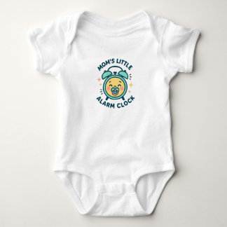 Body Para Bebê Mom's Little Alarm Clock Baby Bodysuit | newborn 
