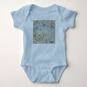 Body Para Bebê "Monocromo Surrealismo Collection"