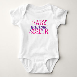 Body Para Bebê Monograma Personalizada Meninas Irmãs Combinando