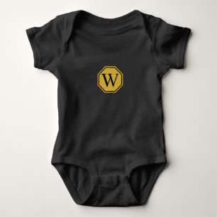 Body Para Bebê Monograma Personalizado Bebê Jersey