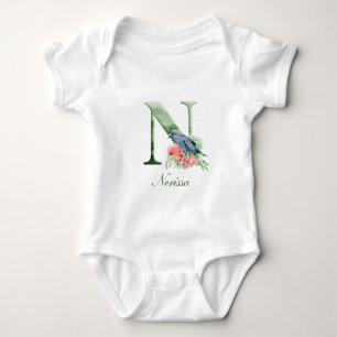 Body Para Bebê Monograma Personalizado de Nome Personalizado Ro