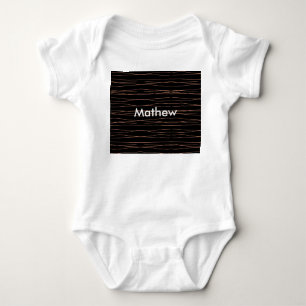 Body Para Bebê Monograma simples adicione a letra do seu nome hom