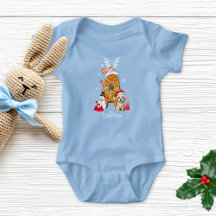 Monogramas Papais noeis de Natal Gingerpão - Letra