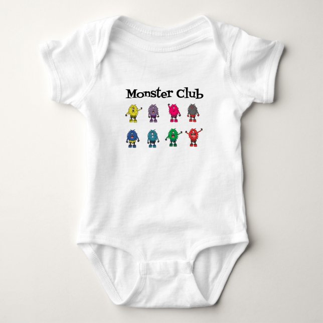 Body Para Bebê Monster Club Bebê (Frente)