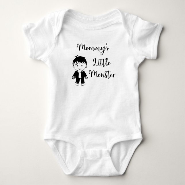 Body Para Bebê Monstrinho da Mamãe (Design #2) (Frente)