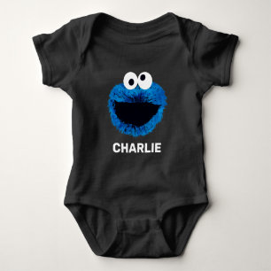 Body Para Bebê Monstro dos Biscoitos Personalizado Tendência Aq