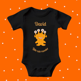 Body Para Bebê Monstro laranja