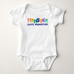 Body Para Bebê Monstro lindo monstro 