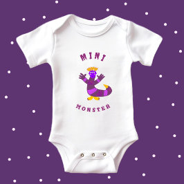 Body Para Bebê Monstro roxo