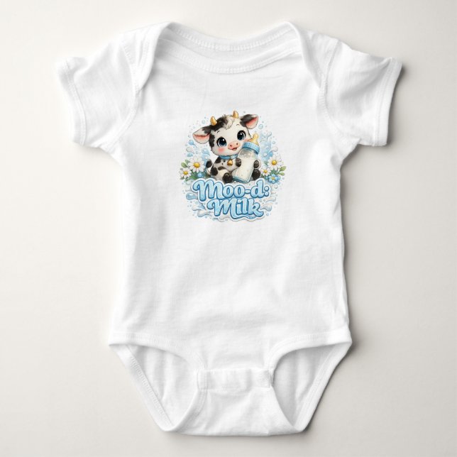 Body Para Bebê Moo-d Milk  (Frente)