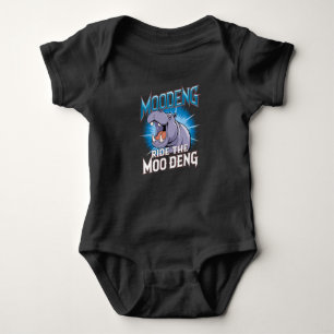 Body Para Bebê MOO DENG Hippo Montar o Dor da Moo