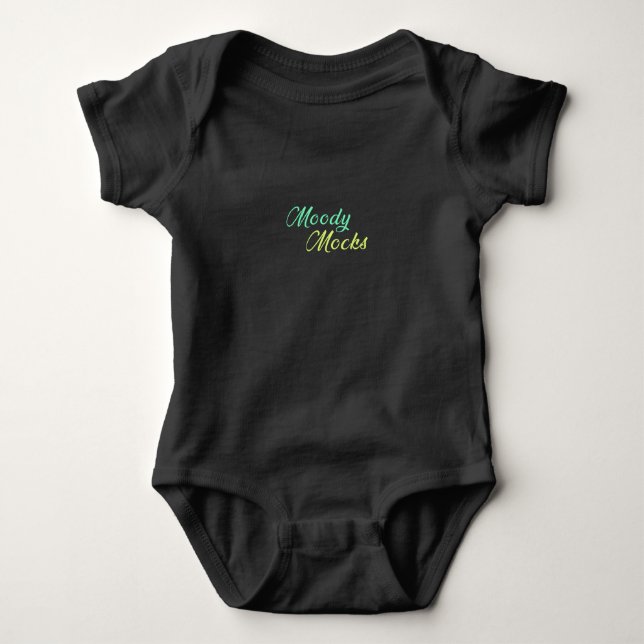 Body Para Bebê Moody Mocks - Sarcasmo e atitude em estilo (Frente)