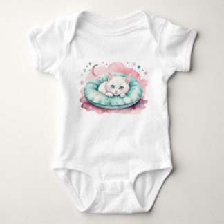 Body Para Bebê Moonlight Nap – Cozy Kitten Dreams