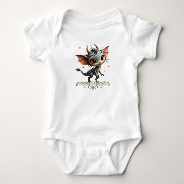 Body Para Bebê Moonlit Creature Caelum Tickwing  (Frente)