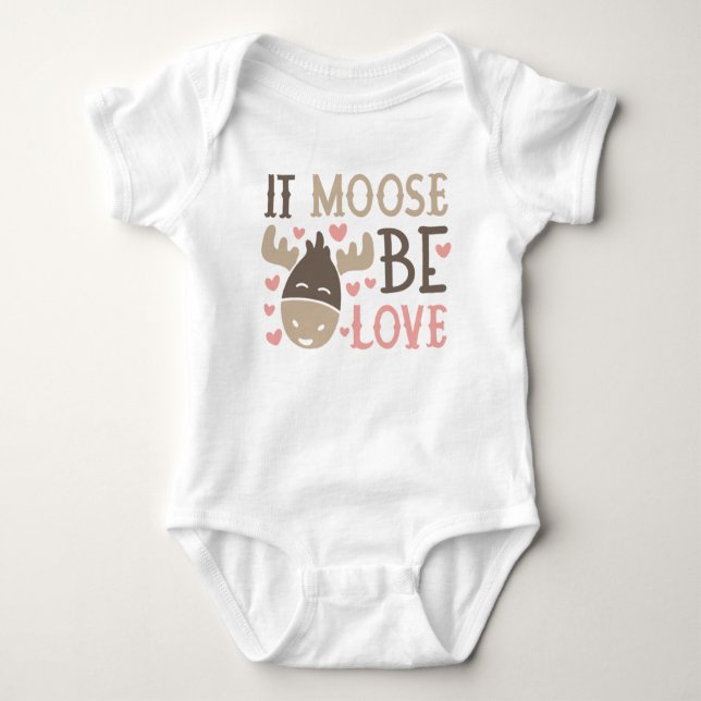 Body Para Bebê Moose Be Love (Frente)