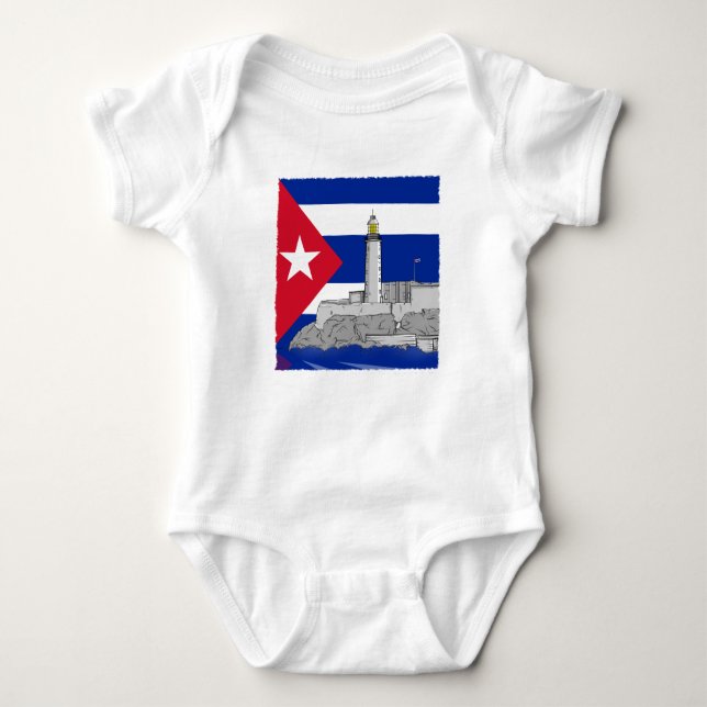 Body Para Bebê Morro Castle em Havana (Frente)