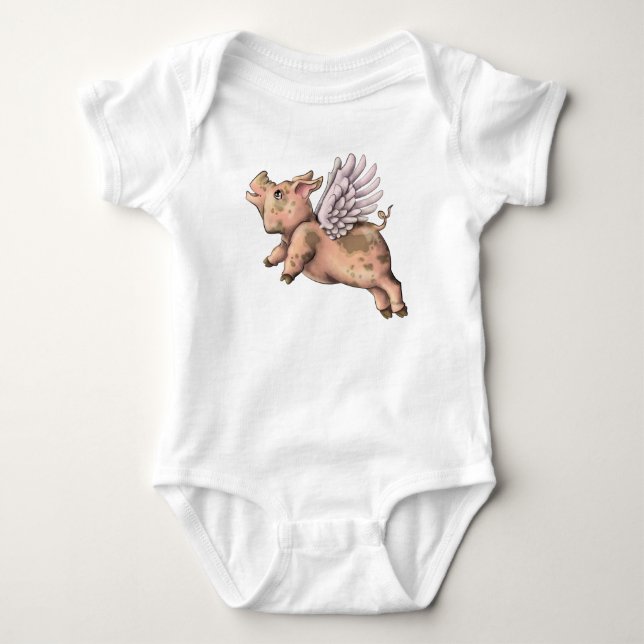 Body Para Bebê Mosca de Suínos (Frente)