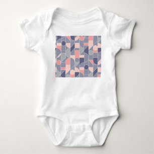Body Para Bebê Motif Rosa Retro Sem Costura