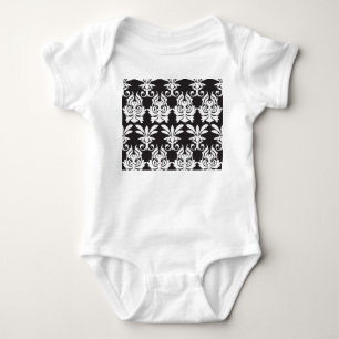 Body Para Bebê Motifs do Ventilador Elegante no Ouro Art Deco.